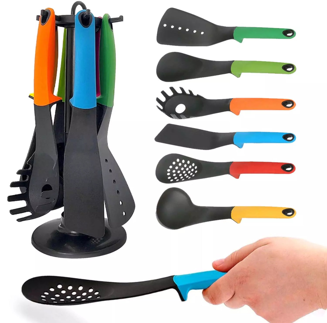 6pc Utensils Set With Stand