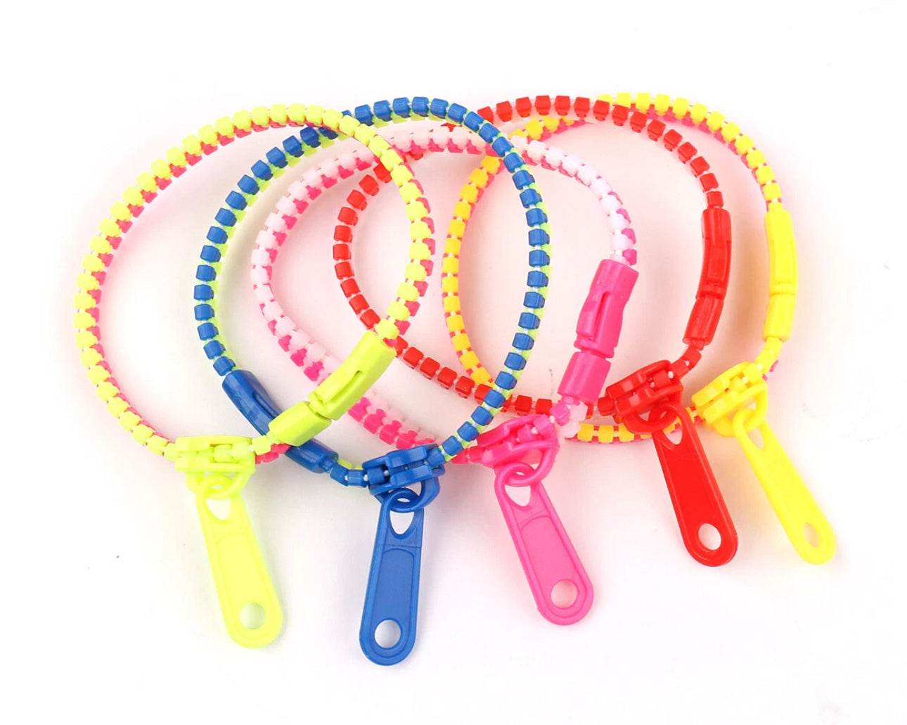 10pc Sensory Zipper Bracelets