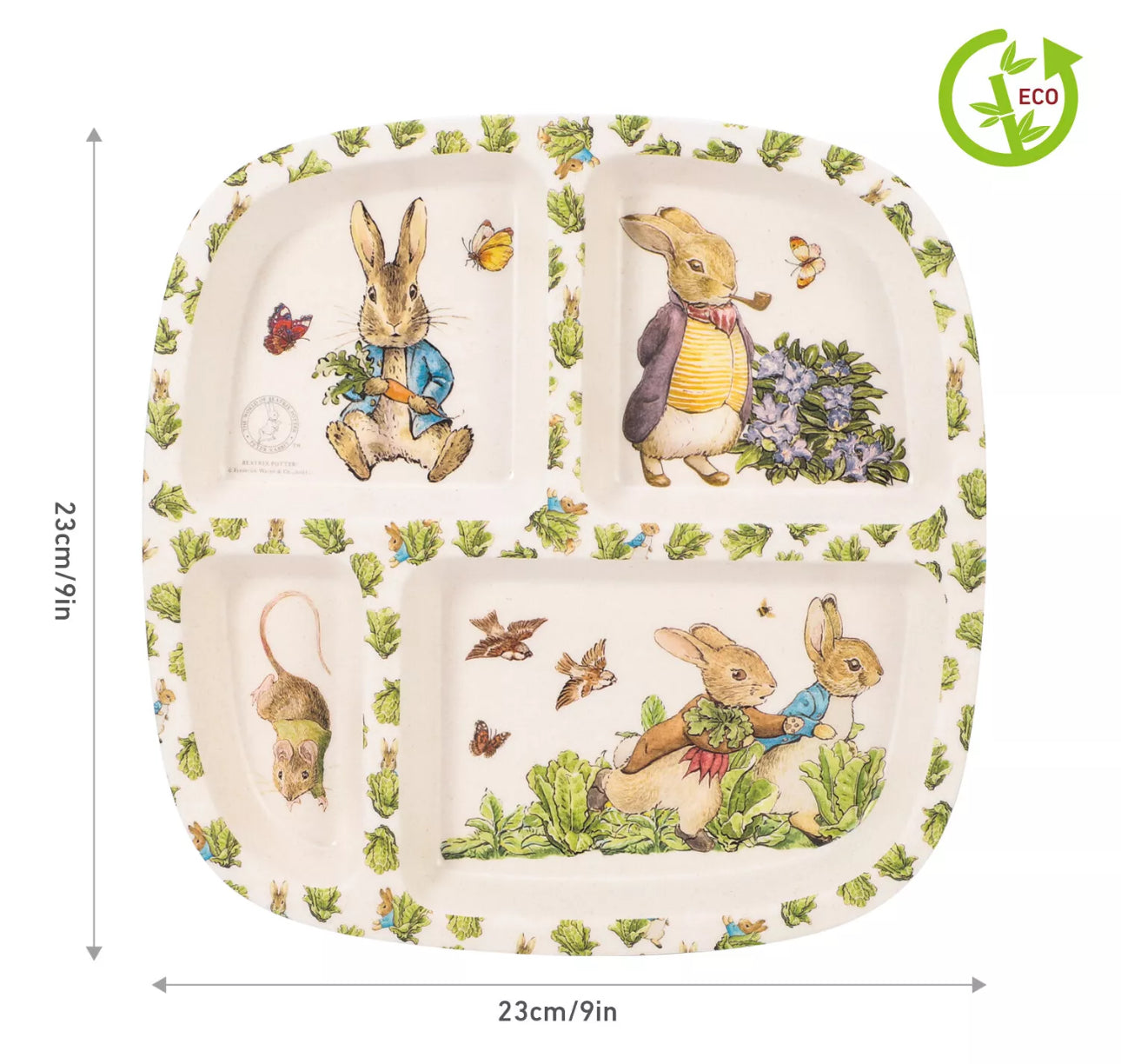 Rabbit Sectioned Plate