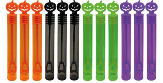 12 Halloween Bubble Tube Party Favours