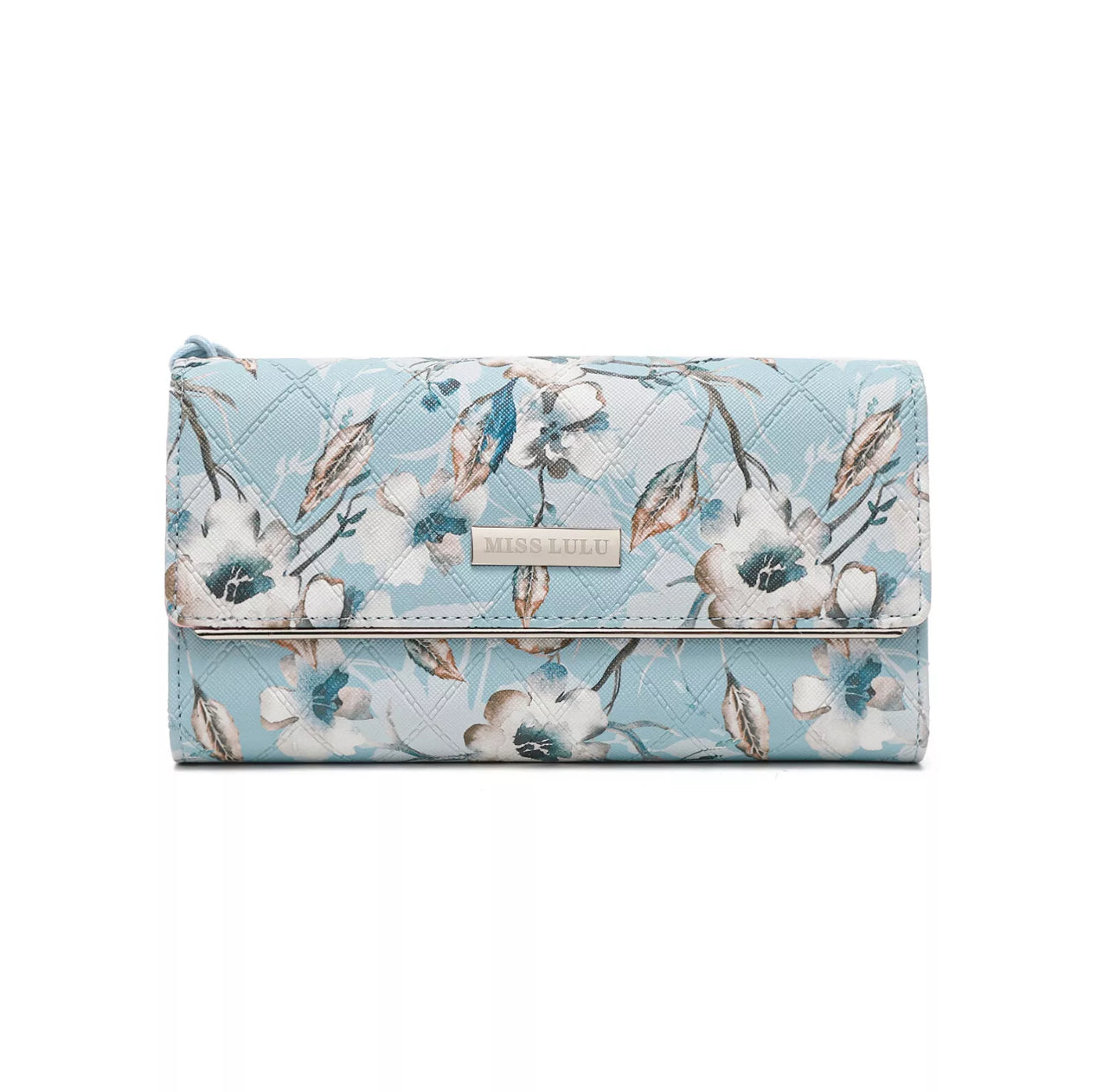 Long Floral Clutch Purse