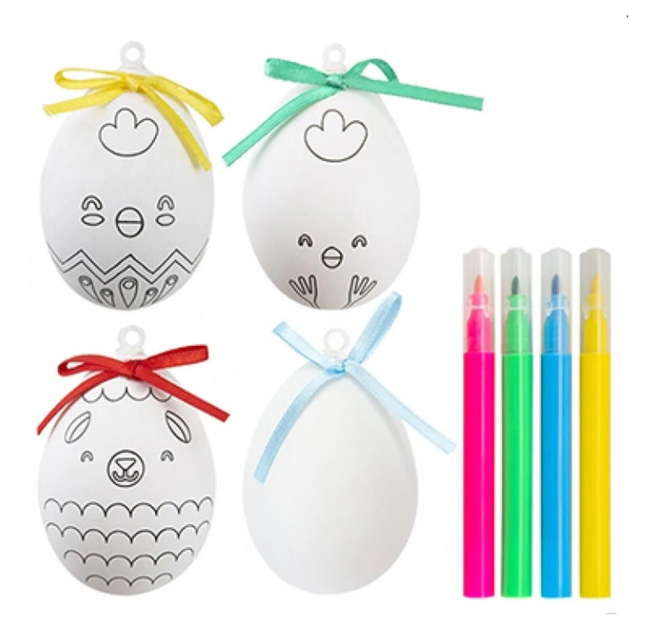 Set of 8 Colour Your Own Easter Eggs