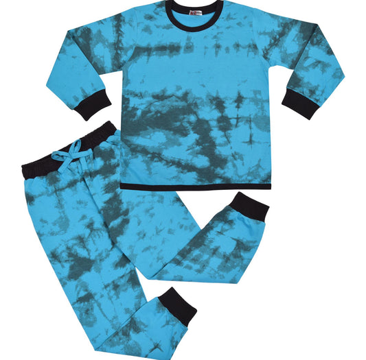 Boys Blue Tie Dye  Pyjamas