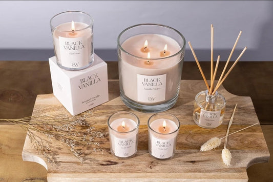 Black Vanilla Home Scent Set