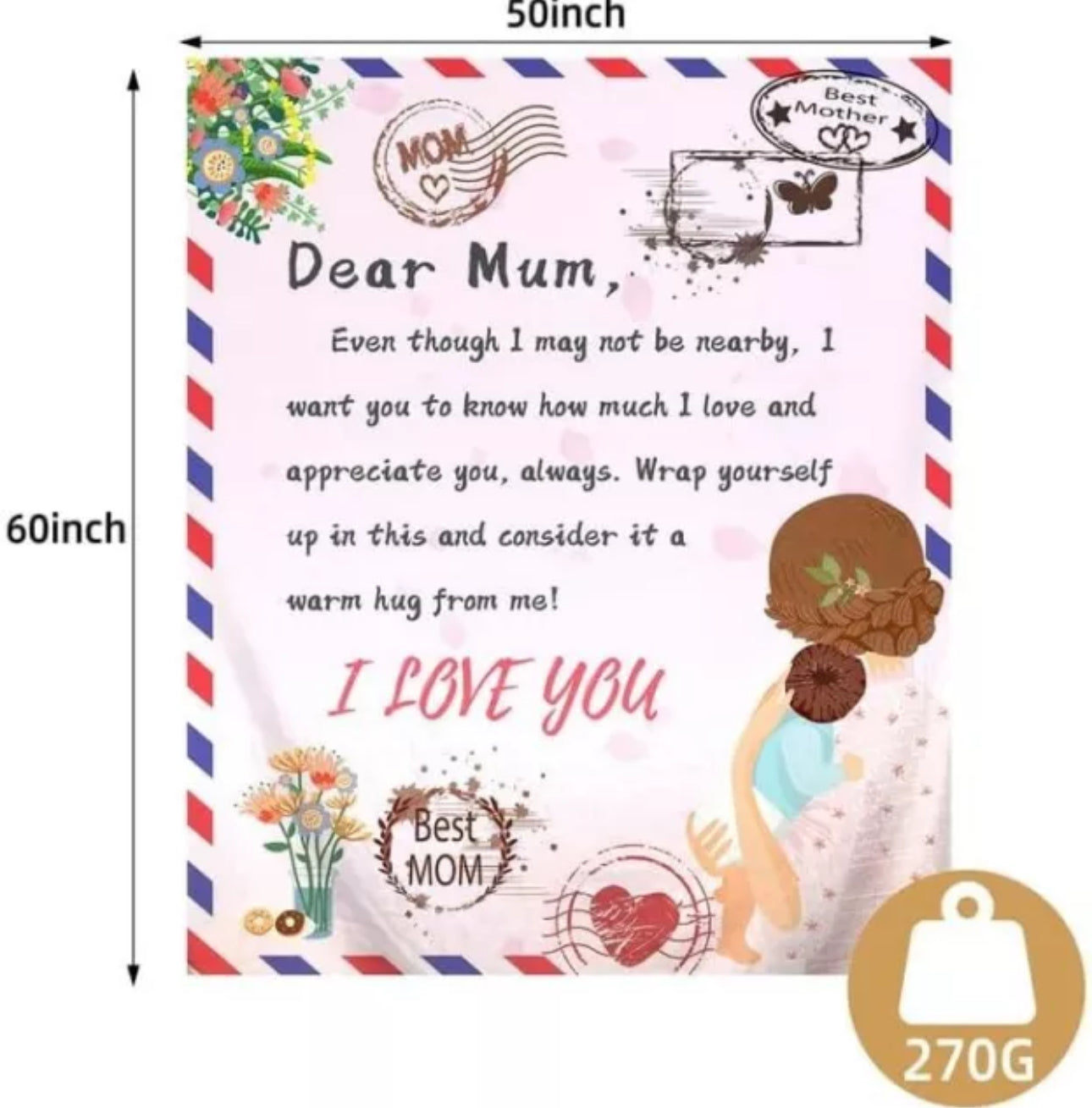 Dear Mum Blanket