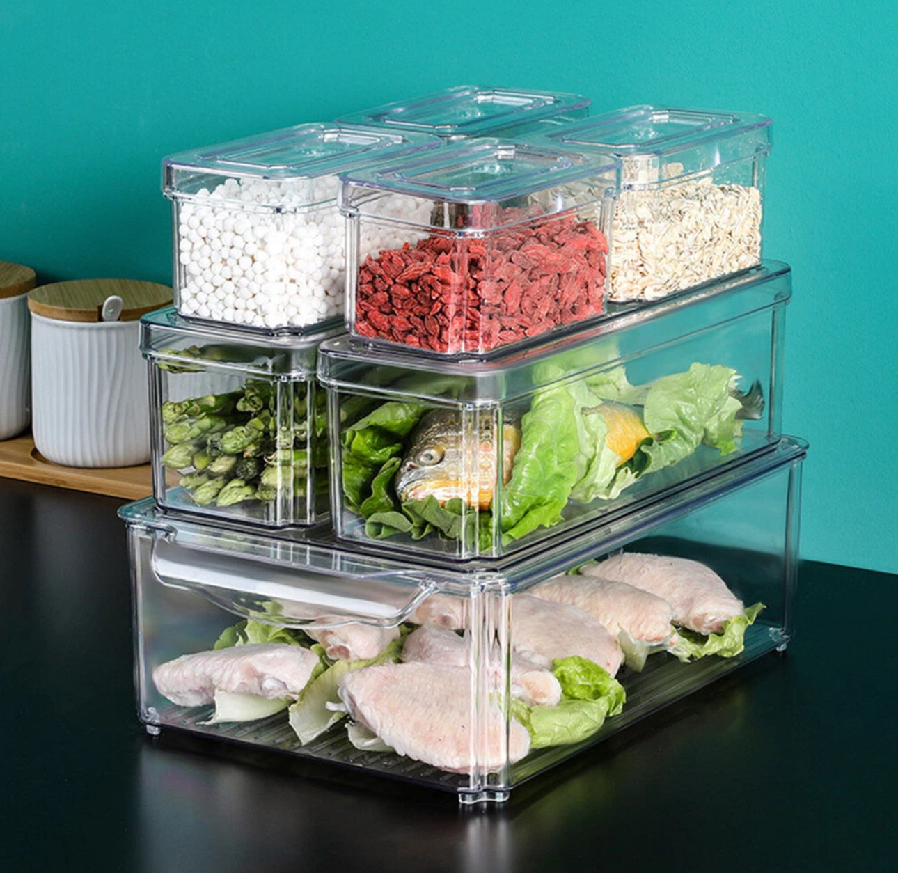 7pc Fridge Organisers