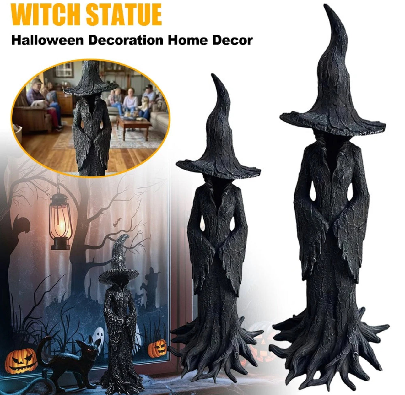 Resin Witch Statue