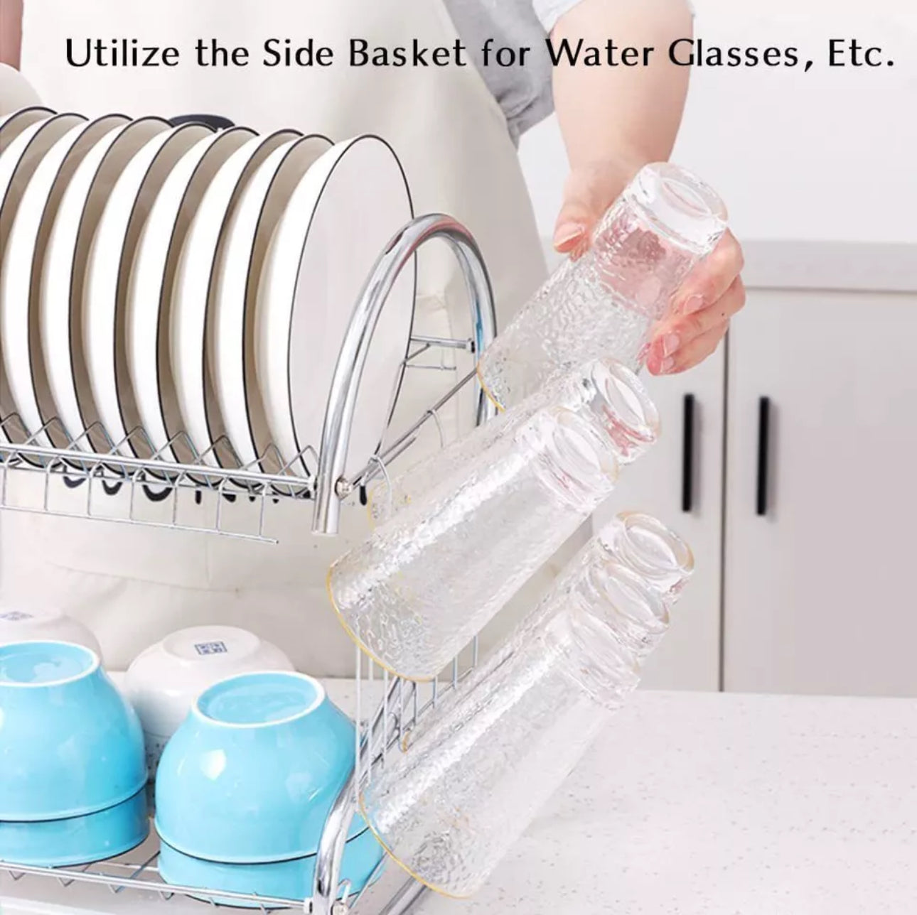 2 Tier Dish Drainer Rack