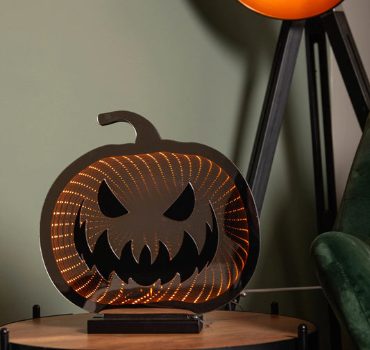 30cm LED Infinity Light Up Pumpkin
