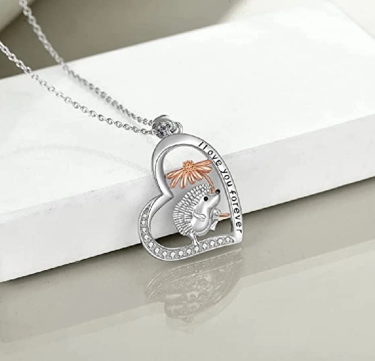 Hedgehog Love You Forever Necklace