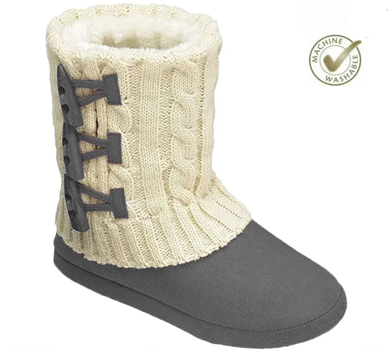 Ladies Memory Foam Slipper Boots