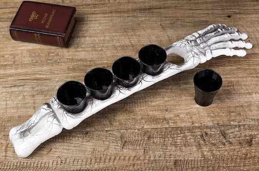 Skeleton Arm Shot Glass Holder