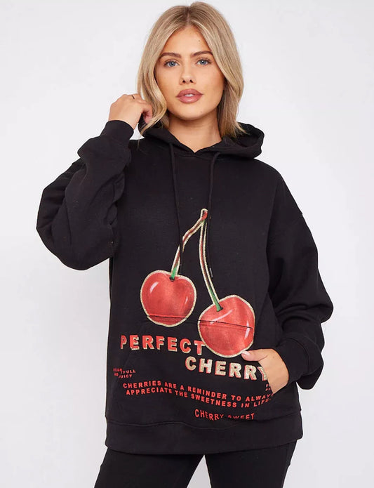 Ladies Oversized Cherry Perfect Sweatshirt