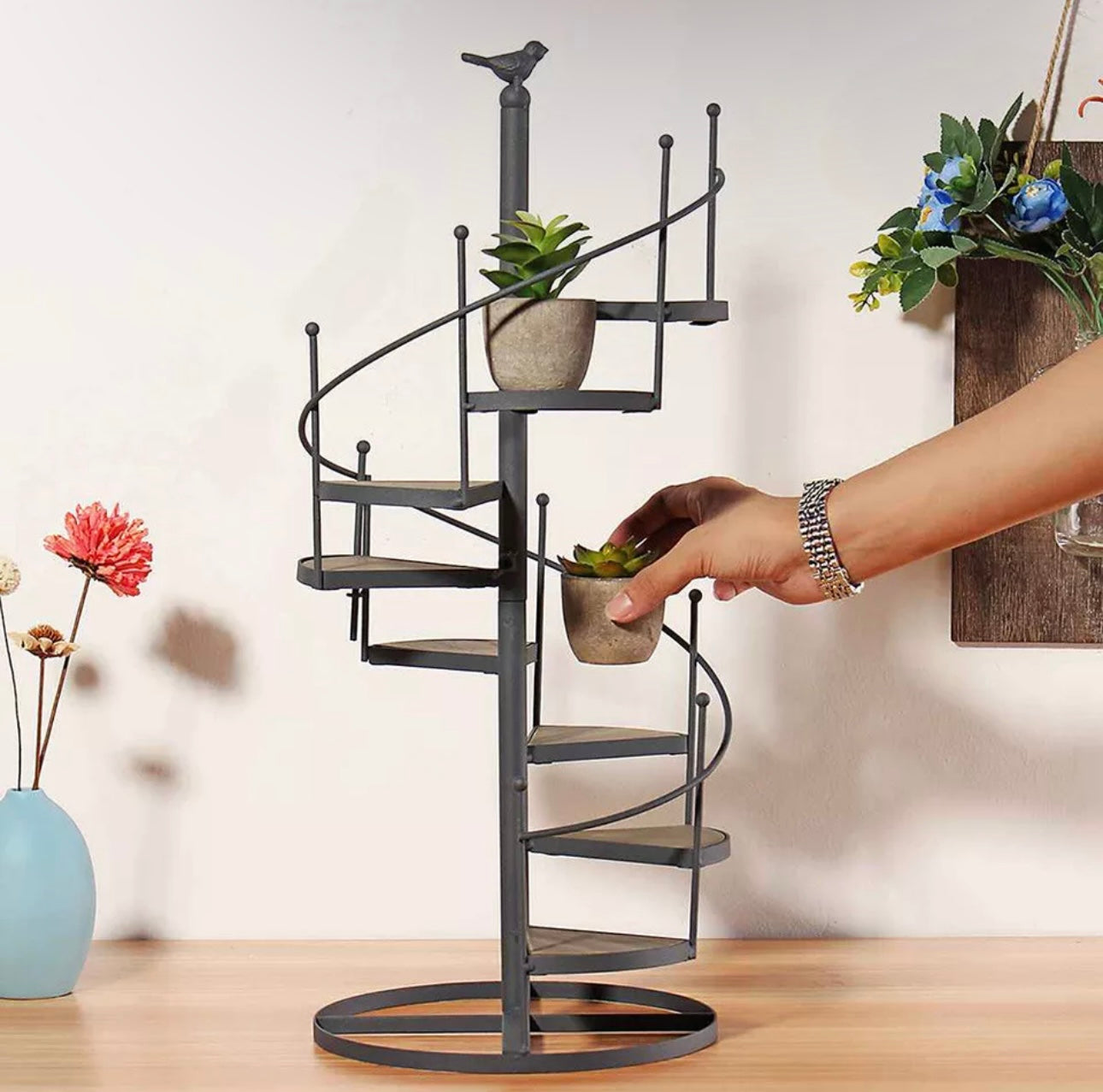 8 Tier Spiral Planter Shelving