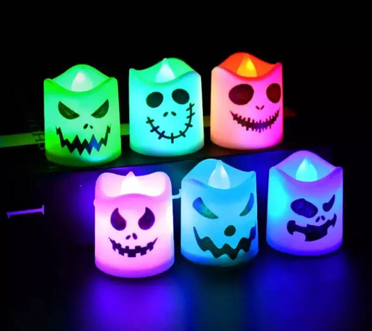 Halloween LED Ghost Candles