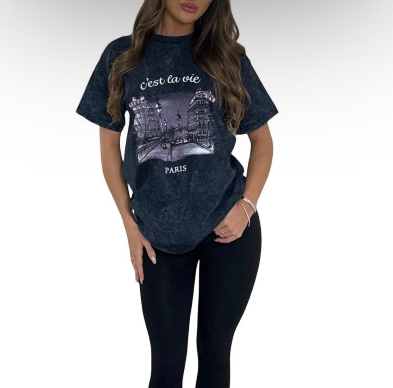 Ladies Oversized C’est La Vie T-Shirt