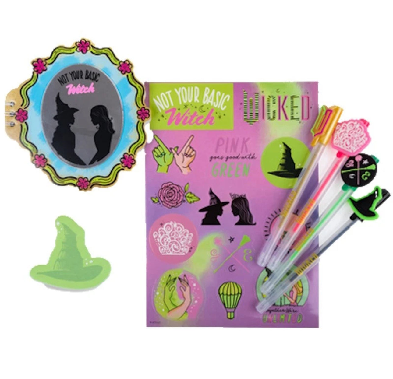 Good/Bad Witch Diary With Pens & Stickers