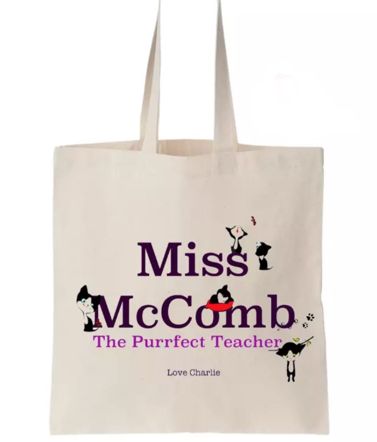 Personalised Teacher Tote Bags