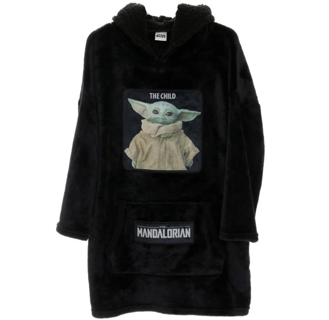 Boys Little Green Alien Hooded Blanket