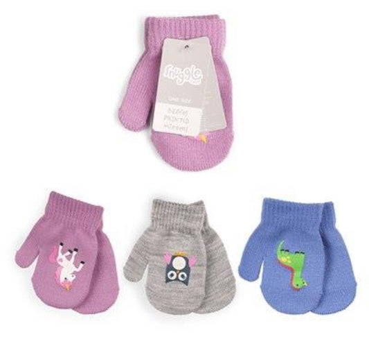 3pk Baby Mittens