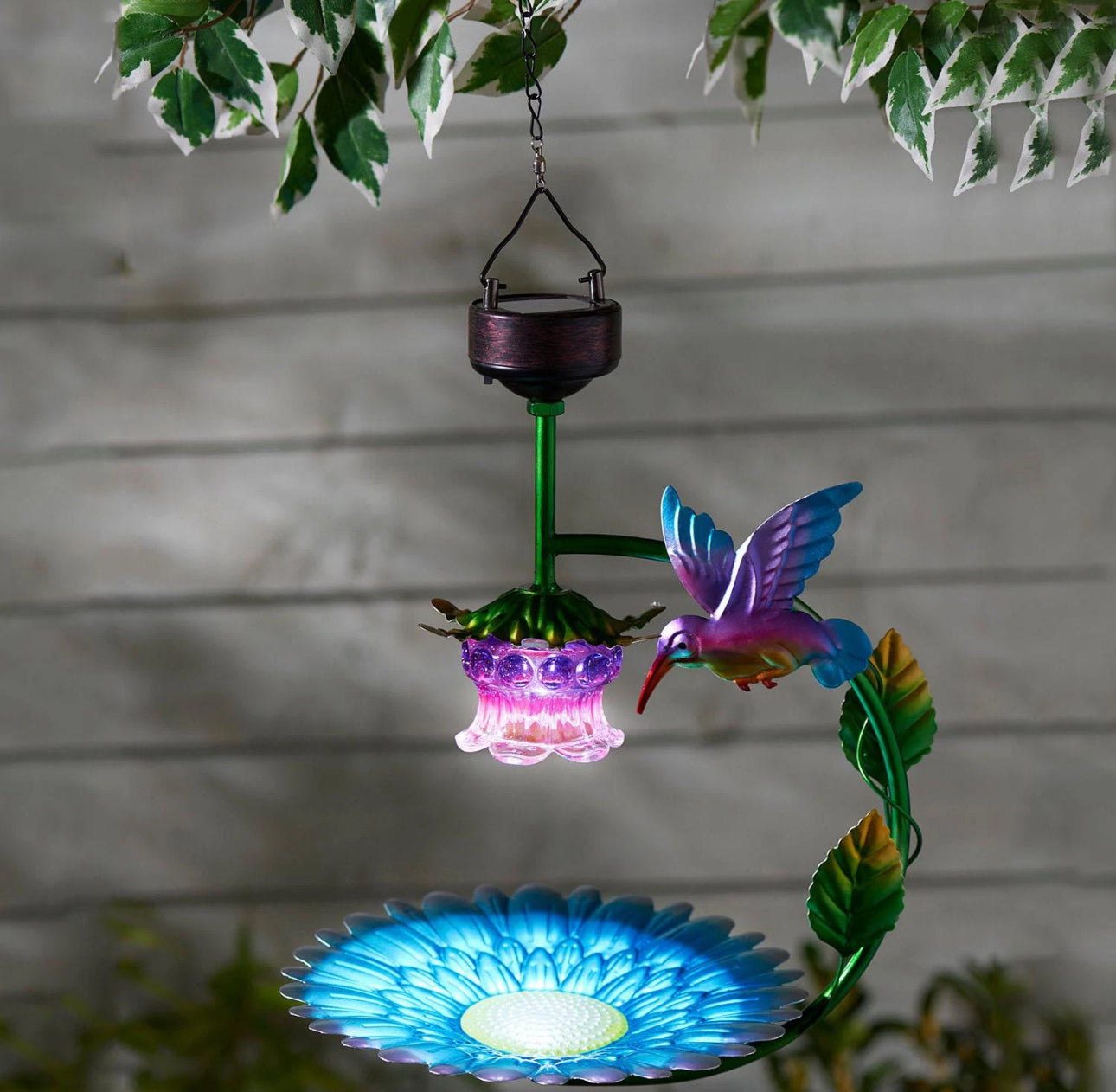 Solar Powered Bird Bath / Feeding Station