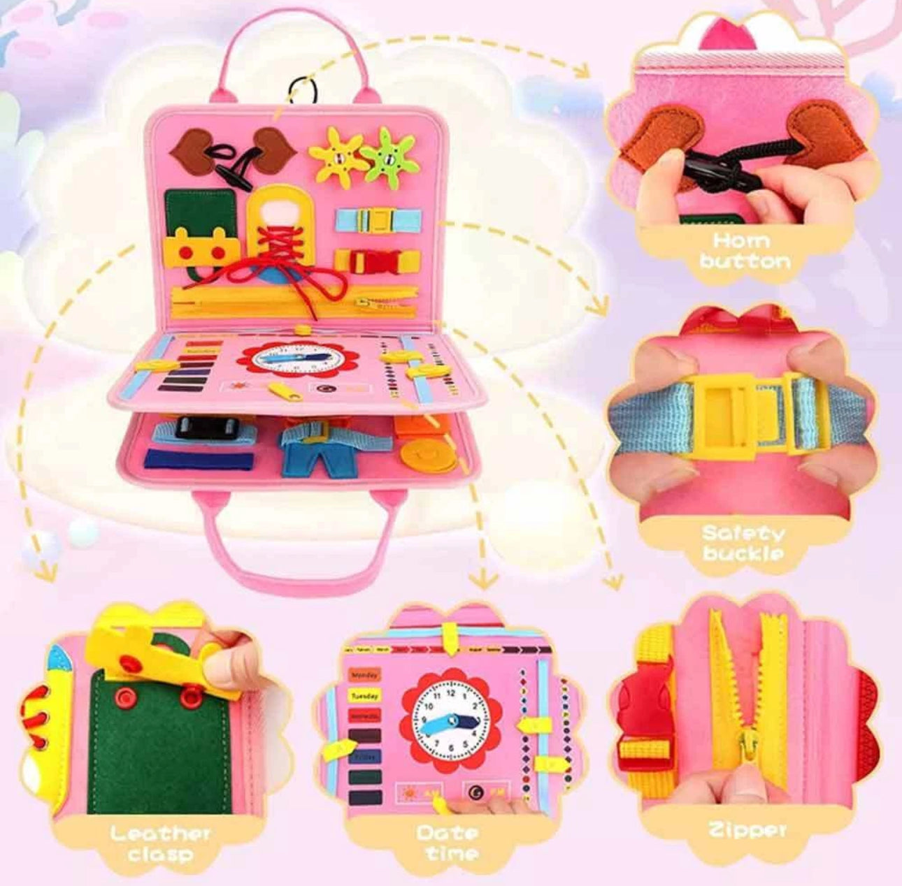 Portable Child’s Busy Board