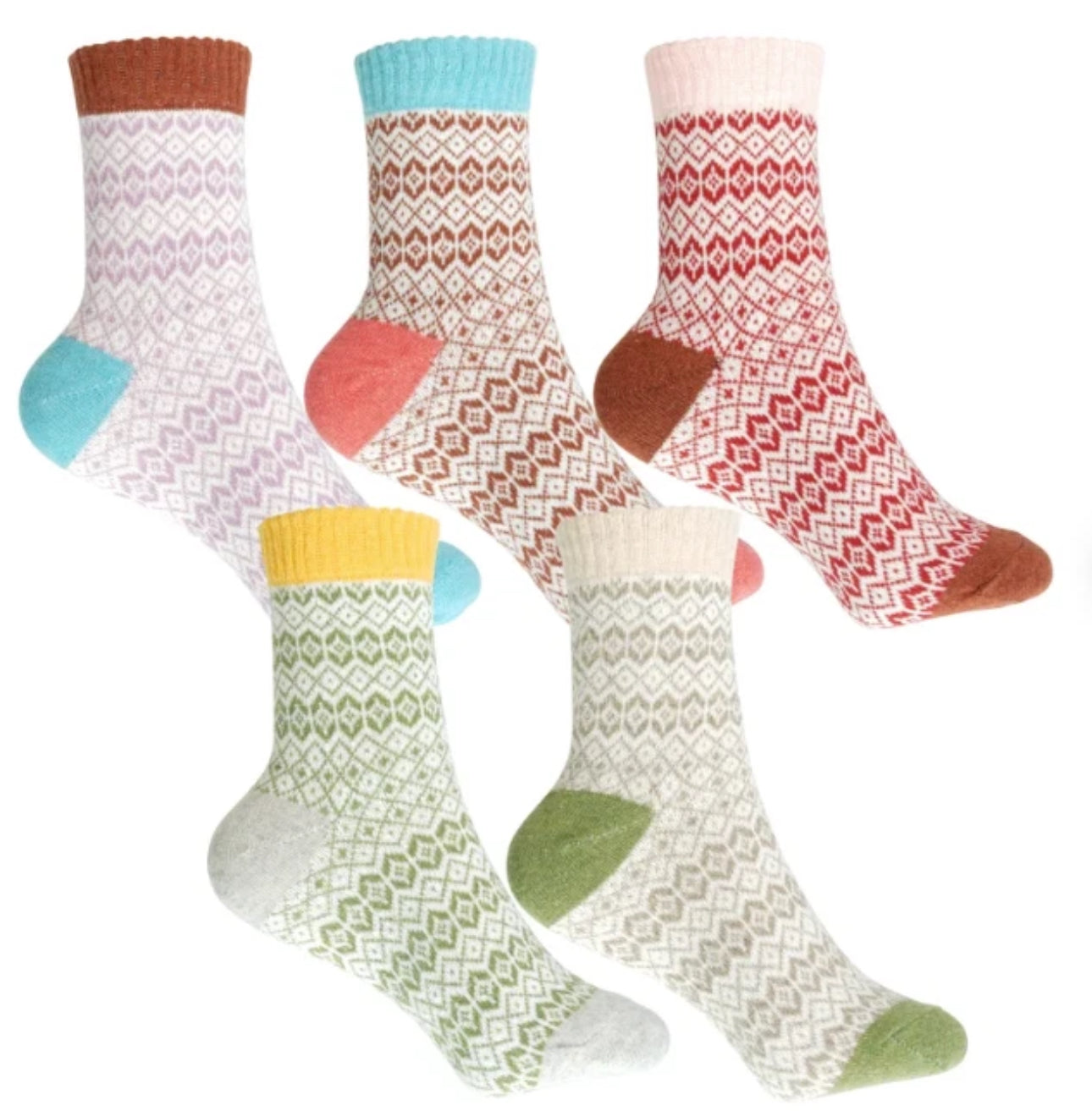 5 Pairs Ladies Thermal Socks