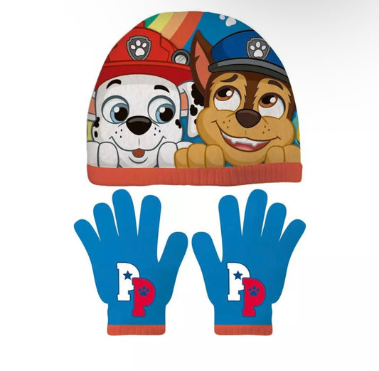 Puppy Beanie Hat & Gloves