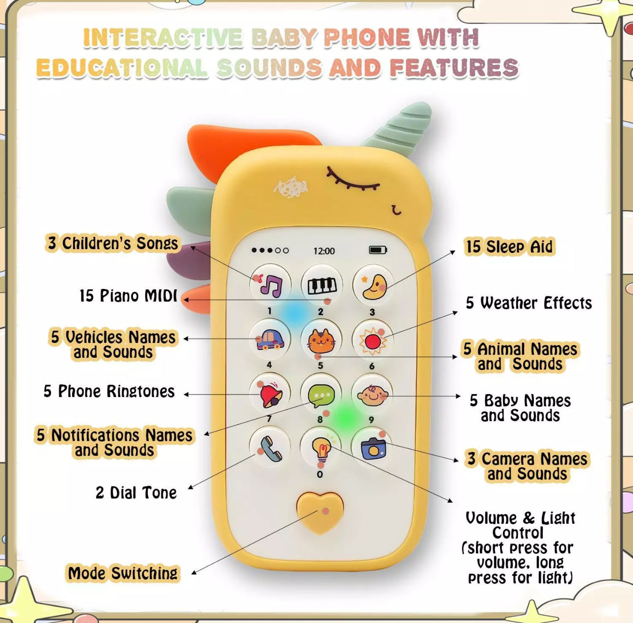 Baby Interactive Phone & Remote Control Toy Set