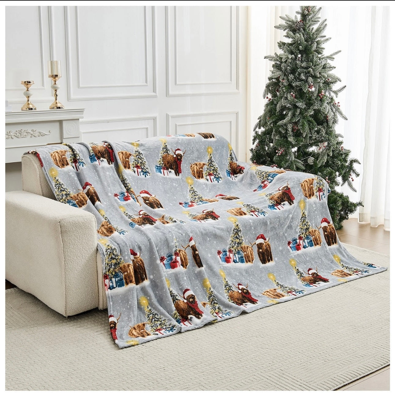 Christmas Fleece Throw