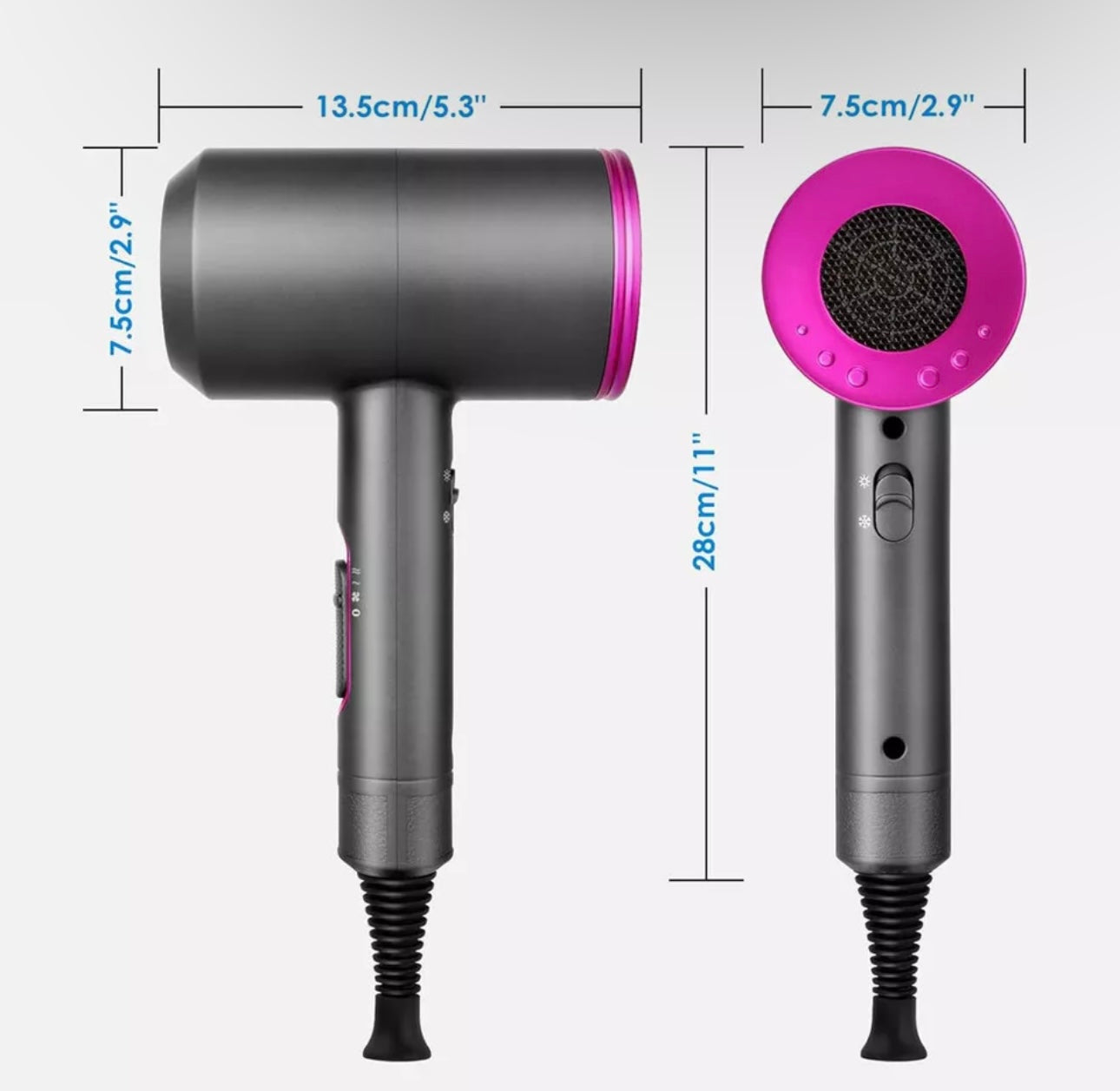 Professional Hairdryer With Diffuser