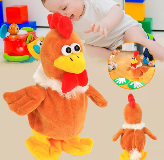 Walking, Talking Chicken Interactive Plush