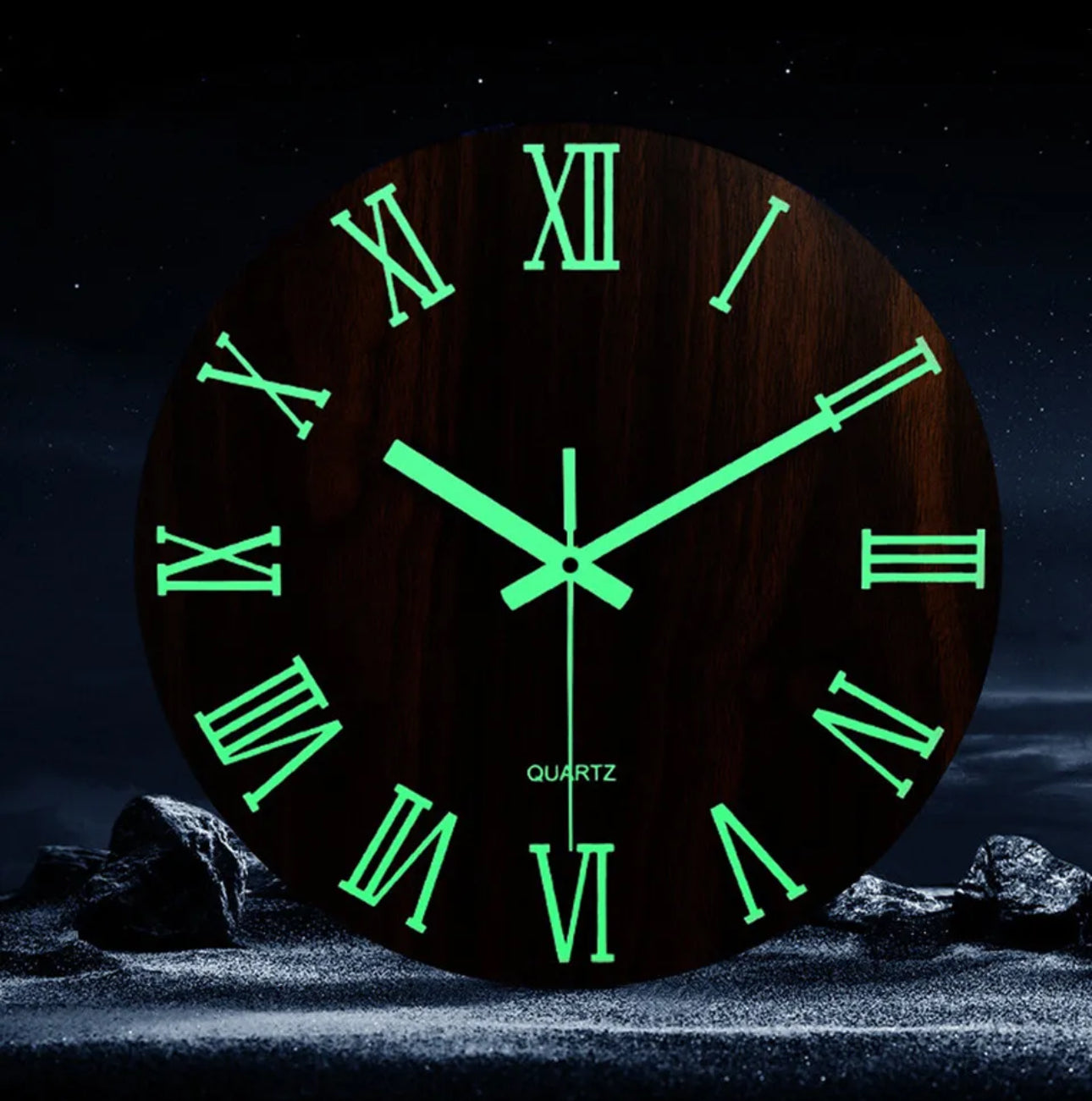 Round Luminous Wall Clock