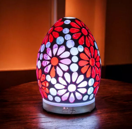 Pink Flower Mosaic Aroma Diffuser