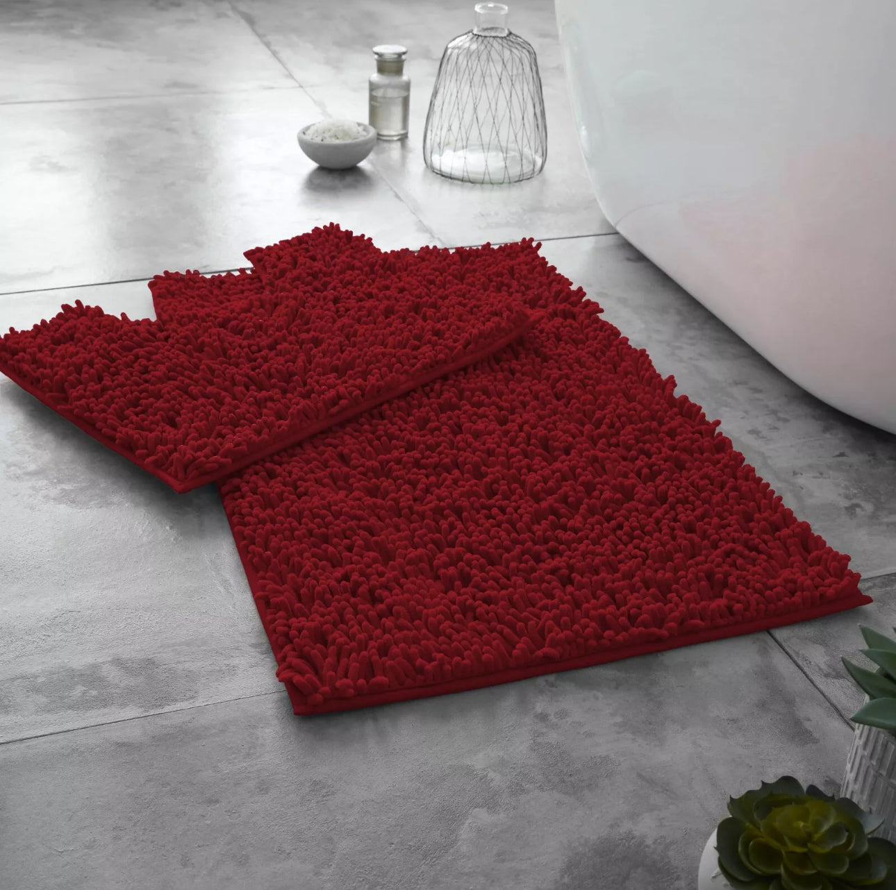 2pc Loop Bath Mat Set