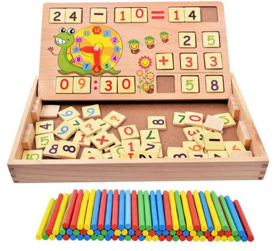 Wooden Maths Activity Box