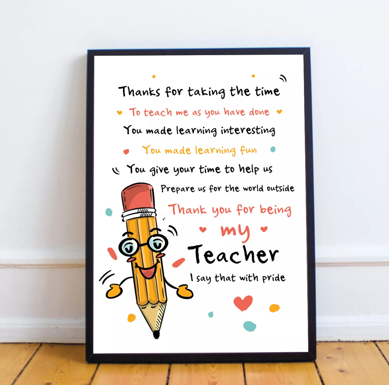 Framed Teacher Print