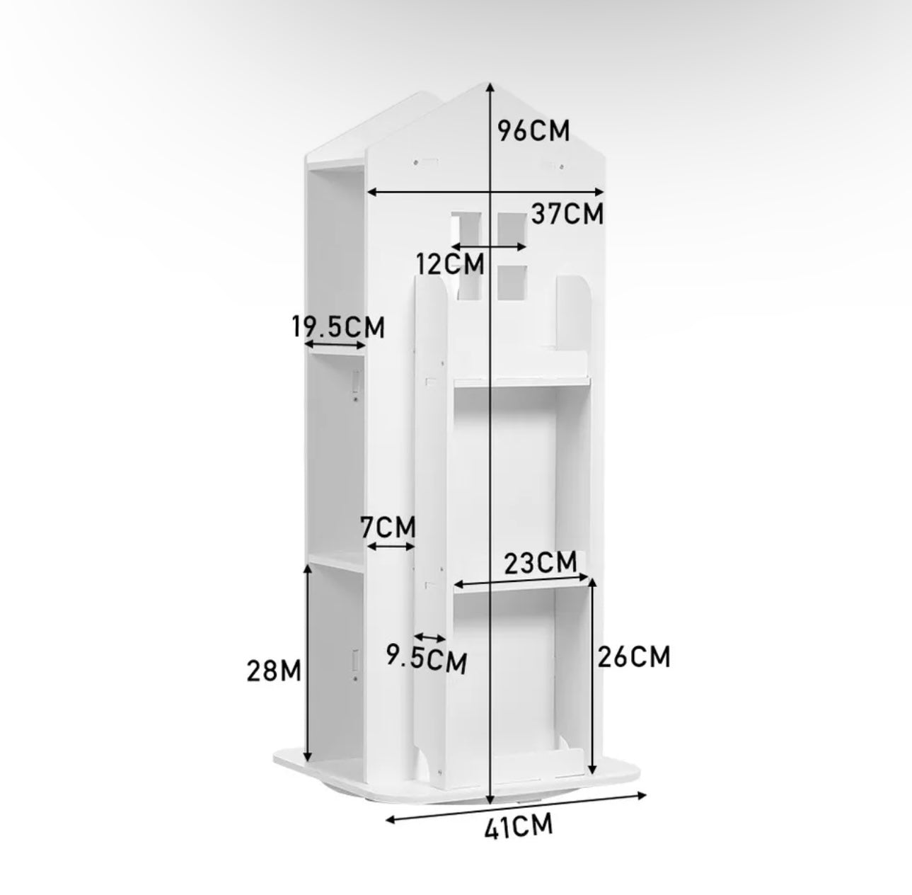 Rotating Castle Book Shelving Unit