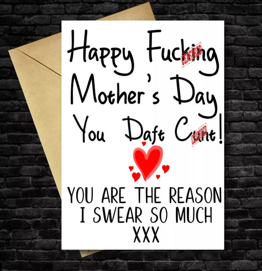 Funny Sweary Mother’s Day Card