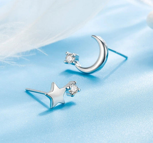 Moon & Star Earrings