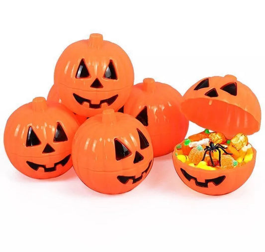 8x Fillable Plastic Pumpkins
