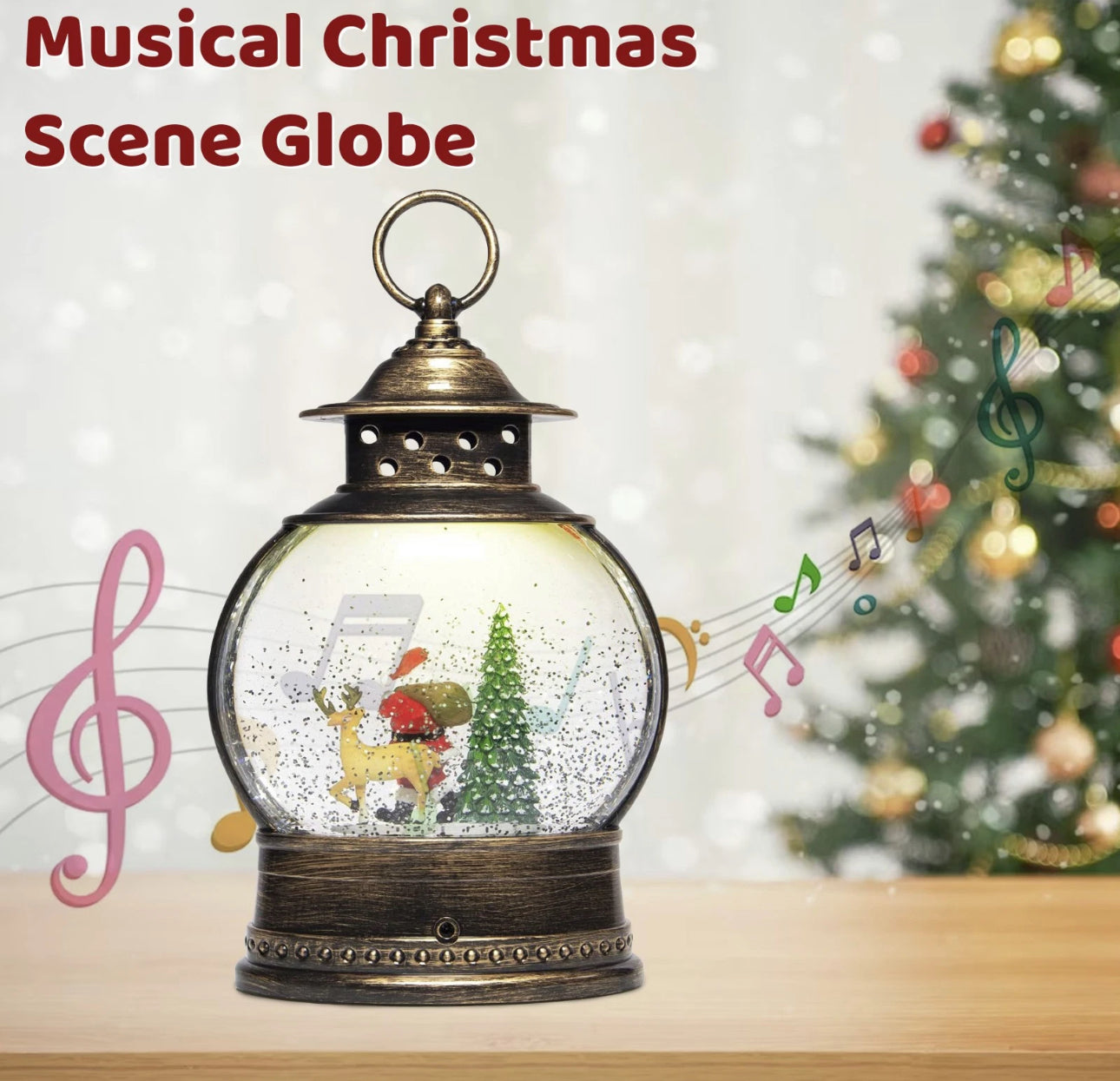 Musical LED Snow Globe
