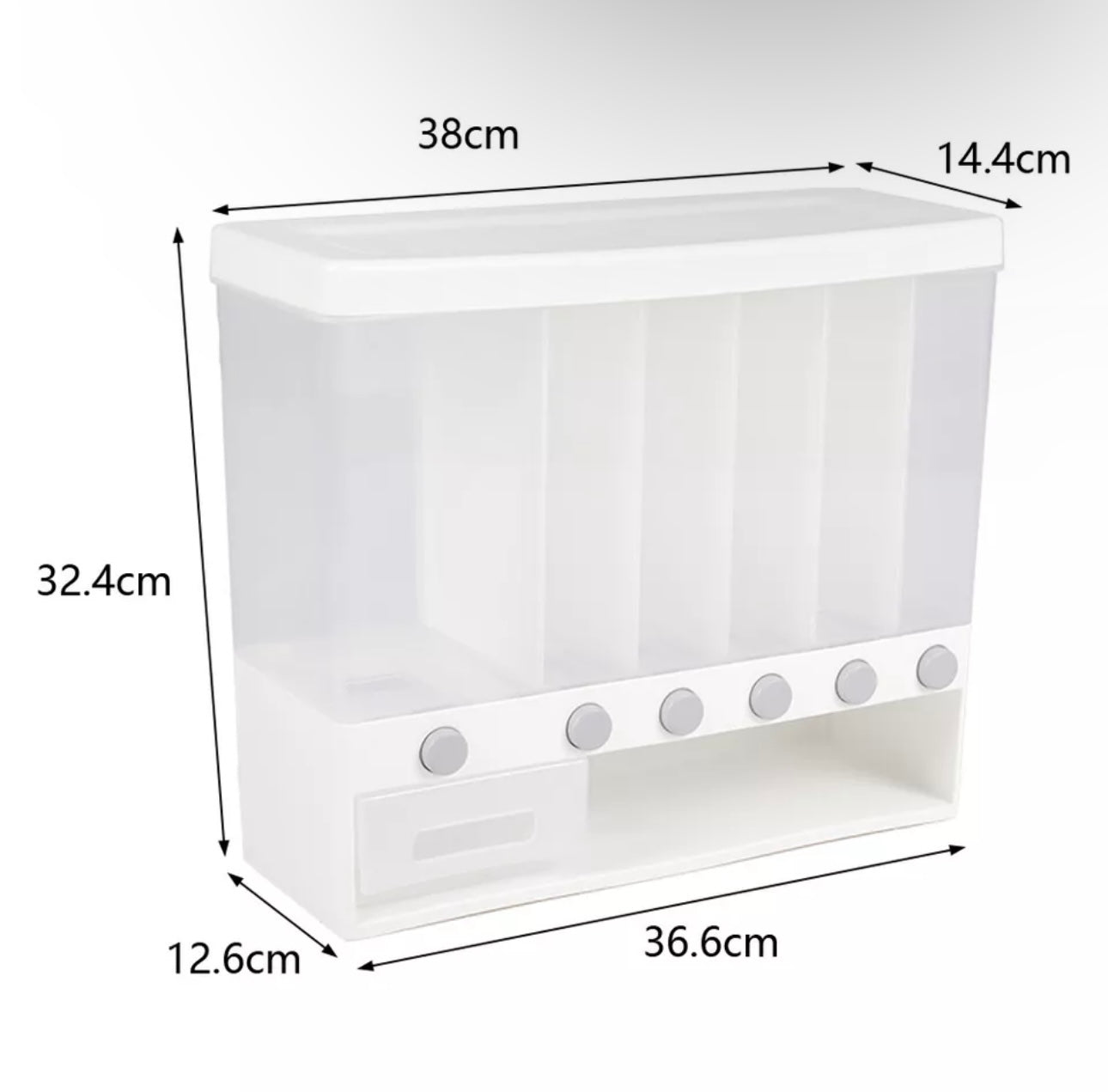 6 in 1 Dry Food Storage/ Dispenser