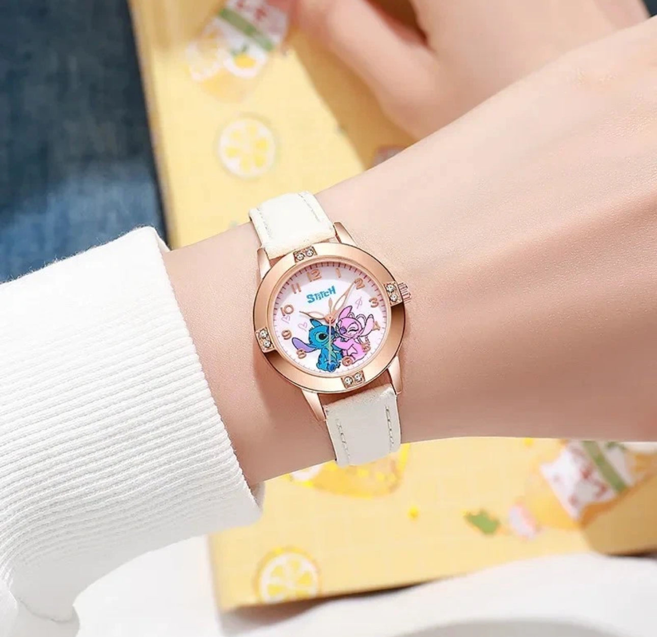Kids Pink & Blue Alien Friends Watch