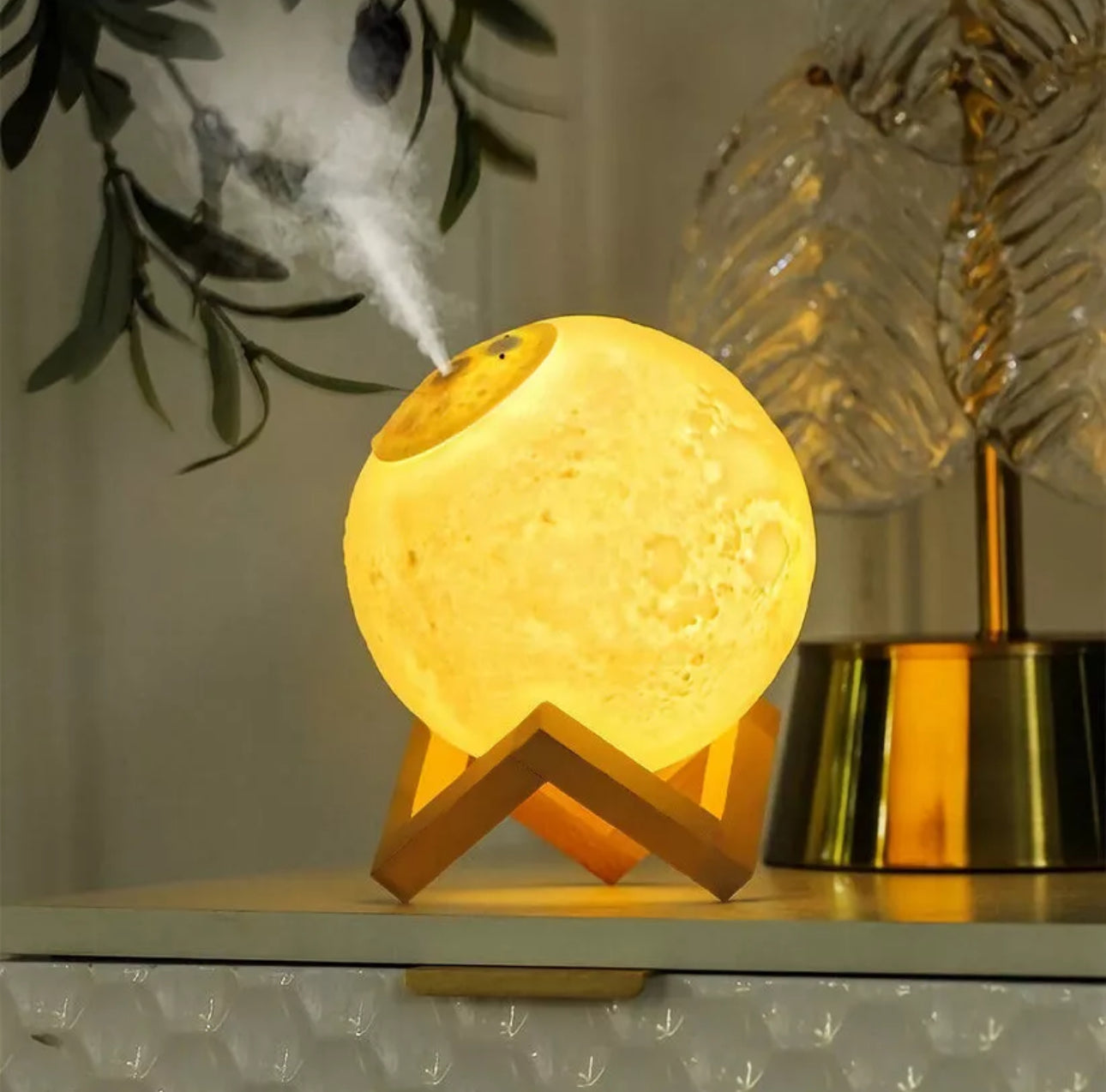 3D LED Moon Aroma Humidifier