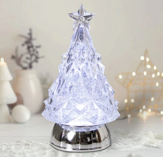 Water Swirling LED Christmas Tree Decoration