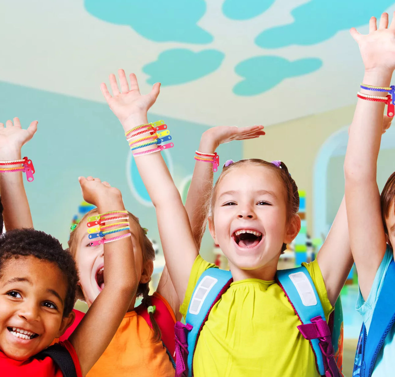 10pc Sensory Zipper Bracelets