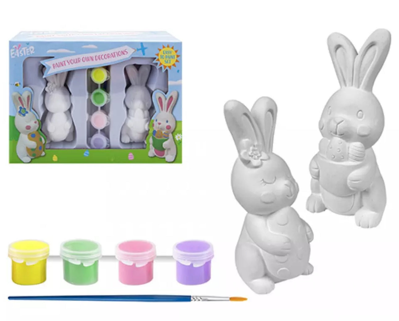 Set of 2 Paint Your Own Easter Bunnies