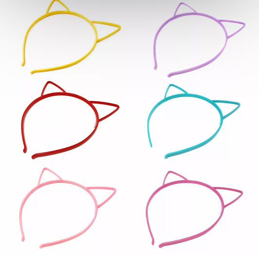 6pc Kids Cat Ears Headbands