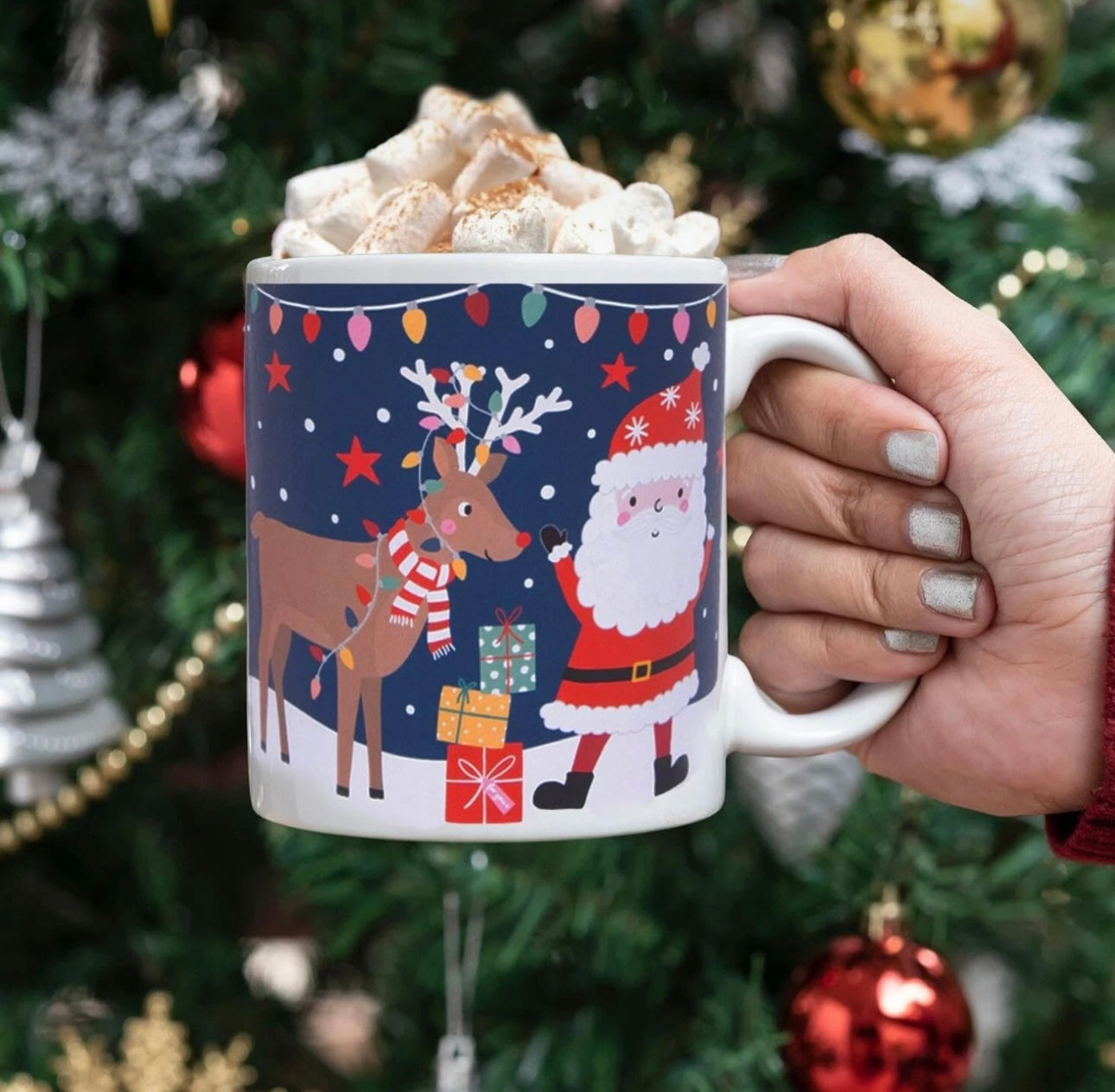 Set of 2 Festive Mugs